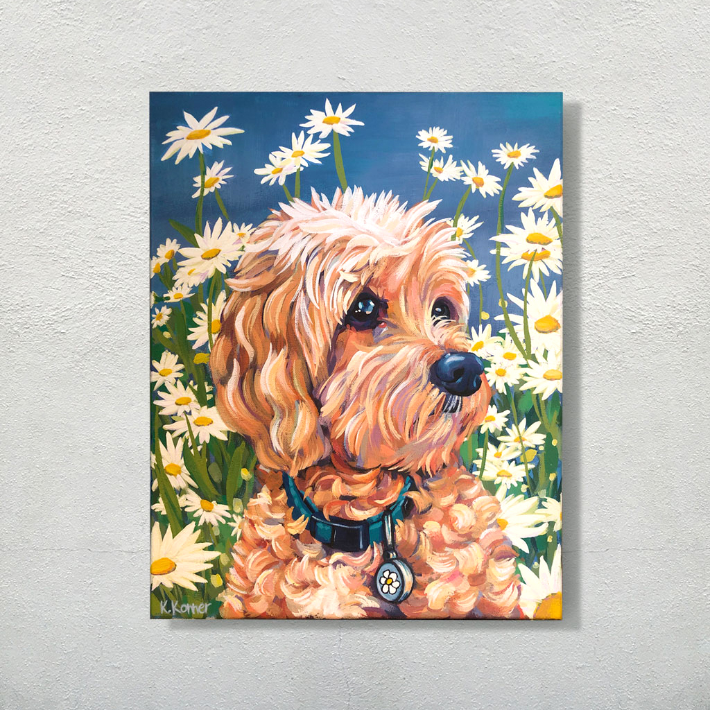 Pet Portrait with detailed background