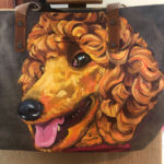 Standard Poodle Pet Portrait Painting Tote